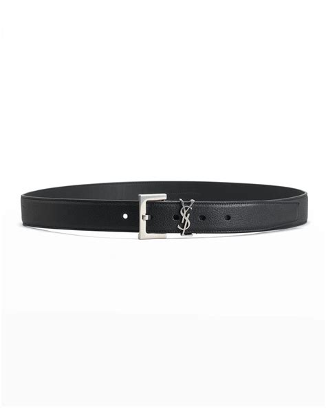 cinturones ysl|Saint Laurent YSL Cintura Leather Belt .